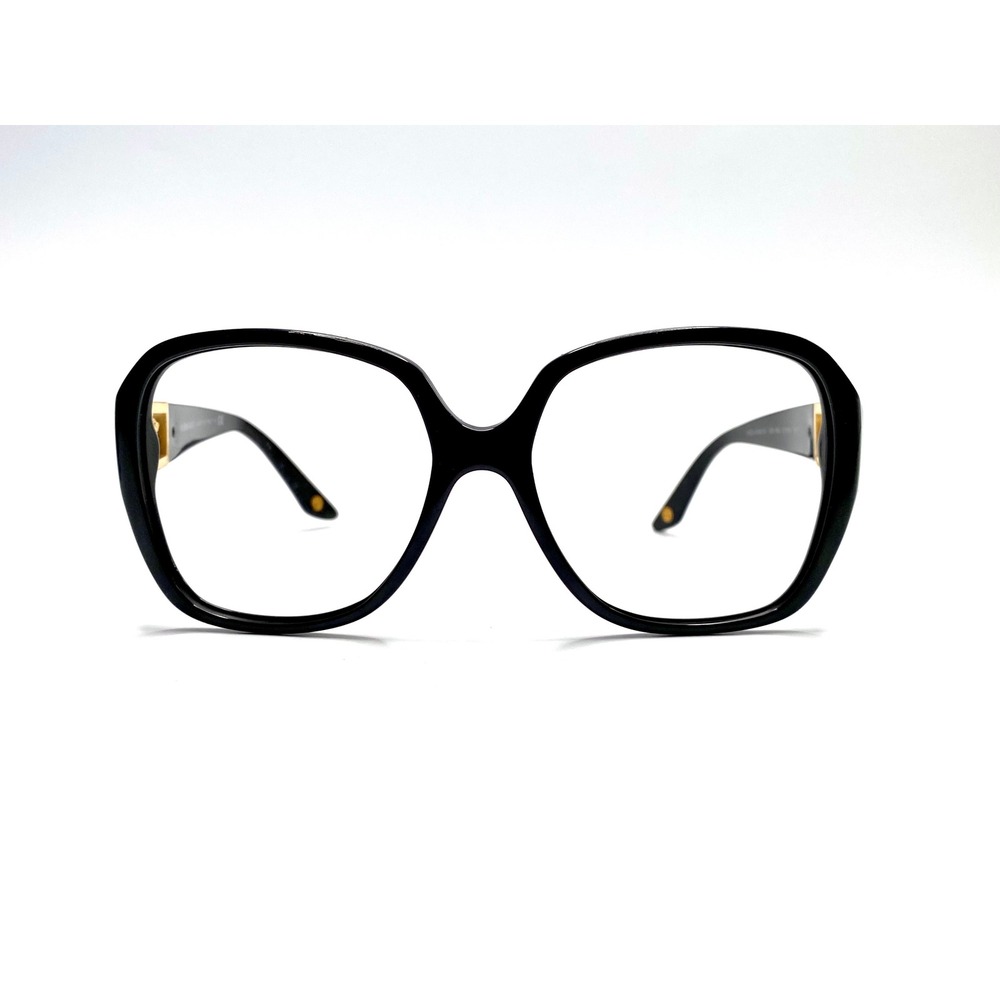 Versace MOD 4242-B Black Gold Medusa Crystal Square Eyeglasses 57-16-135